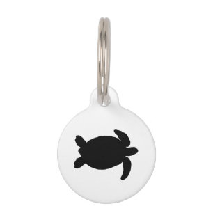 Black Sea Turtle Pet ID Tag