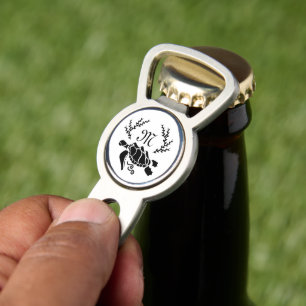 Black Sea Turtle Silhouette Side View Divot Tool