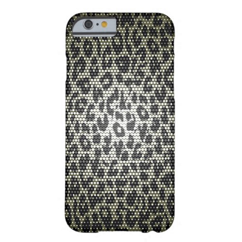 Black seamless animal texture of leopard barely there iPhone 6 case