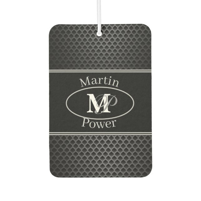 black Set of Car Mats Air Freshener (Front)
