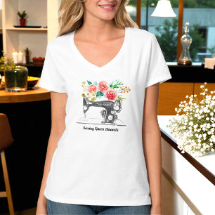 Black Sewing Machine Seamstress T-Shirt