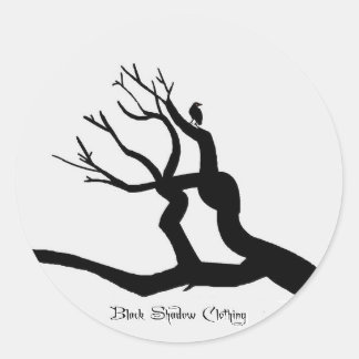 Black Shadow Clothing Classic Round Sticker