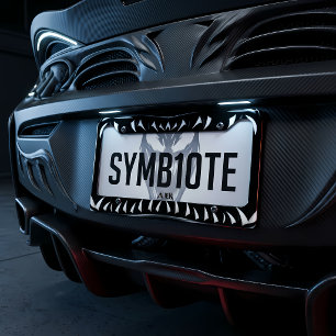 Black Shark Teeth Aggressive Car Design License Plate Frame