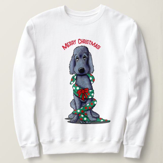 Black Shaved Goldendoodle Plus Size Sweatshirt  (Design Front)