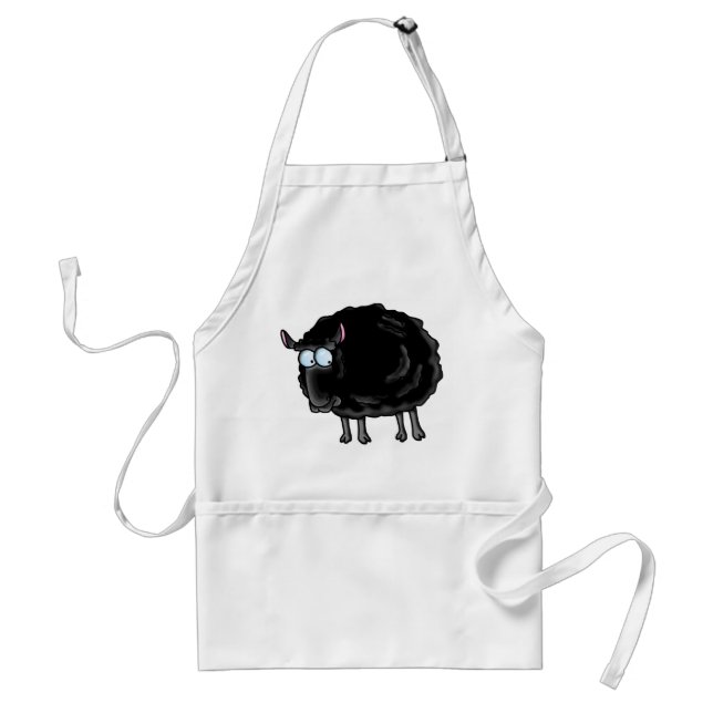 Black sheep adult apron (Front)