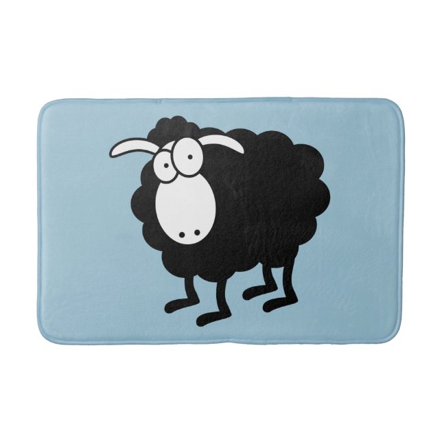 Black Sheep Bath Mat (Front)