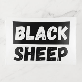 Black Sheep Bold Distressed Rebel Streetwear Art Trinket Tray