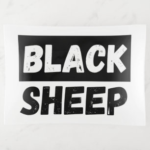 Black Sheep Bold Distressed Rebel Streetwear Art Trinket Tray