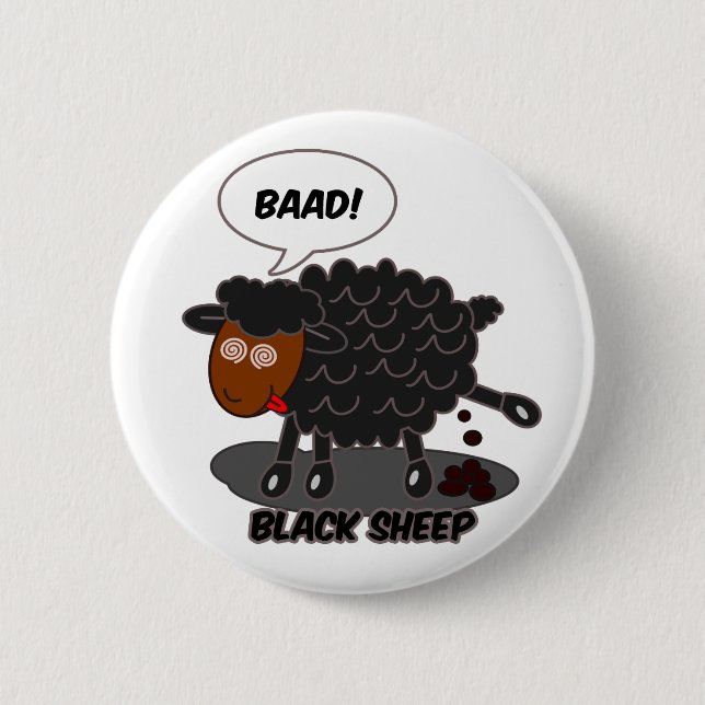 Black sheep button (Front)