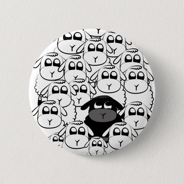 Black sheep button (Front)