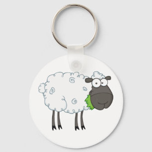 Black Sheep Cartoon Character Keychain