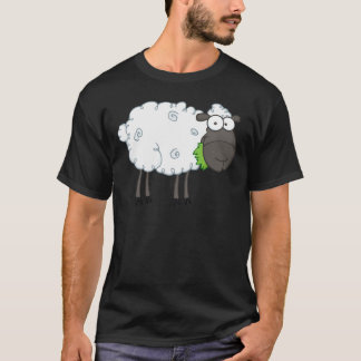 Black Sheep Cartoon Character T-Shirt