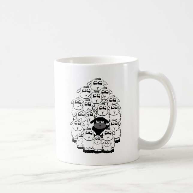 Black sheep coffee mug (Right)