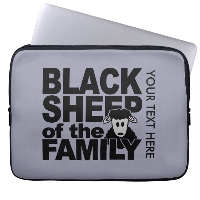 Black Sheep custom laptop sleeves (Front)