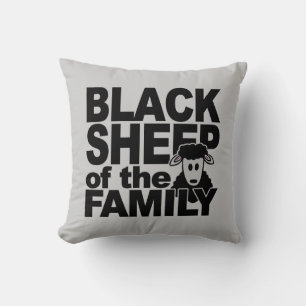 Black Sheep custom throw pillow