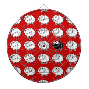 Black Sheep Dartboard With Darts