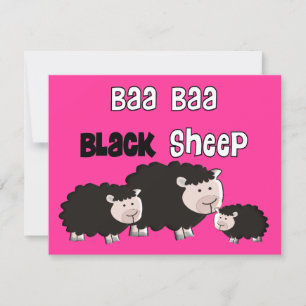 Black Sheep Designs "Baa Baa Black Sheep" Card