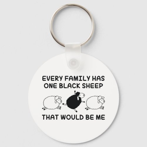Black Sheep Family Keychain