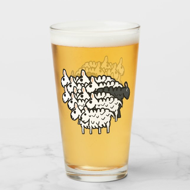 Black Sheep Glass (Front Filled)