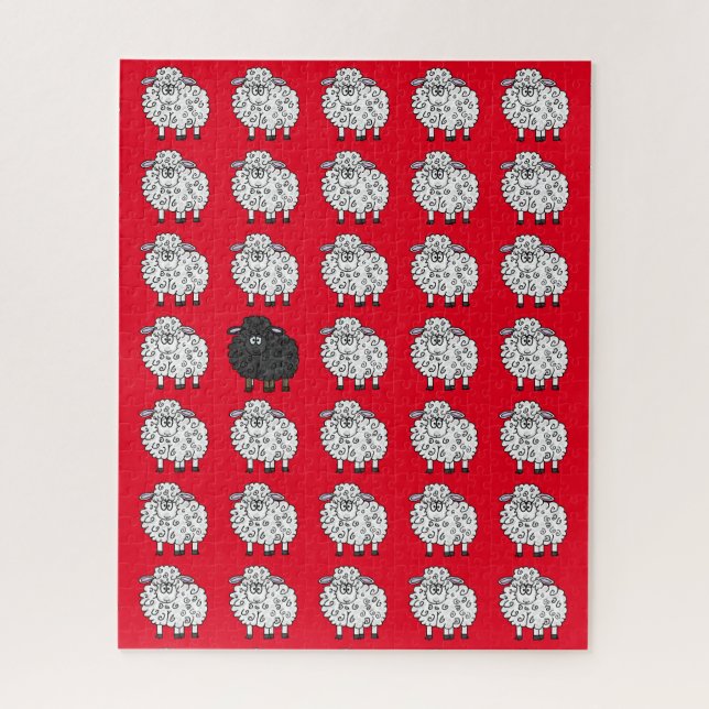 Black Sheep in The Family Puzzle (Vertical)