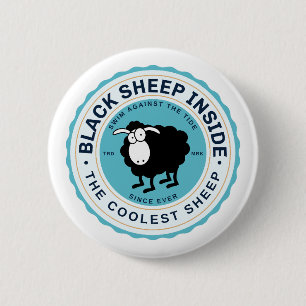 Black Sheep Inside - Swim Against the tide Button