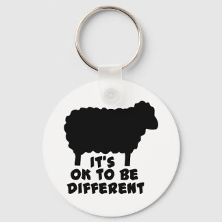 Black Sheep - It's Ok To Be Different Keychain
