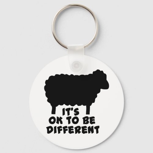 Black Sheep _ Its Ok To Be Different Keychain