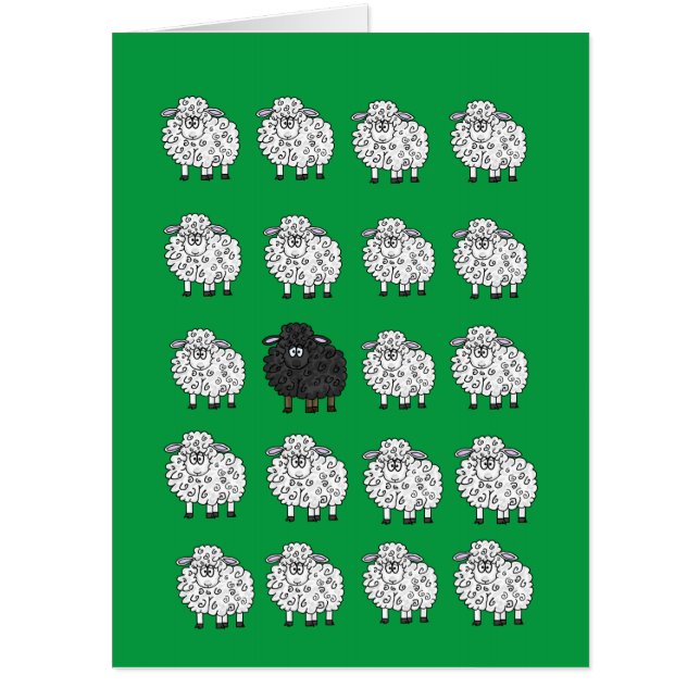Black Sheep Jumbo Birthday Card (Front)