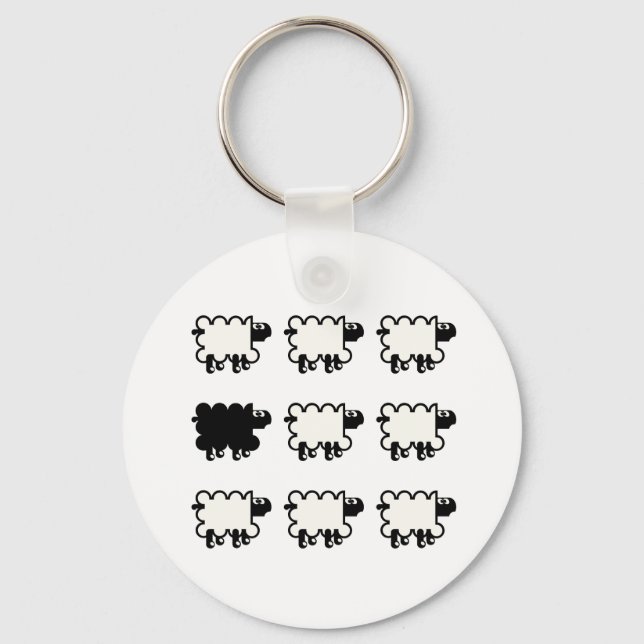 Black Sheep Keychain (Front)