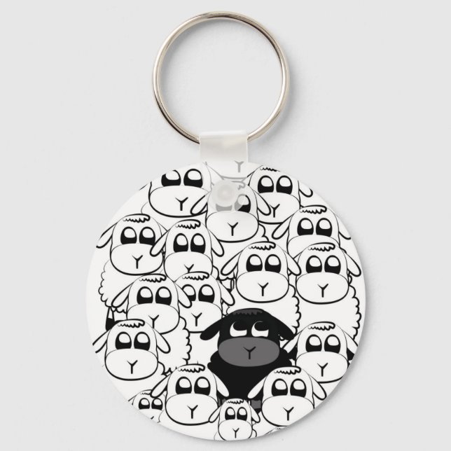 Black sheep keychain (Front)