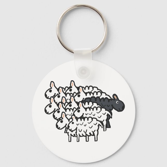 Black Sheep Keychain (Front)