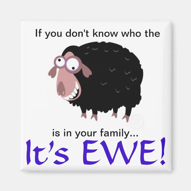 Black Sheep Magnet (Front)