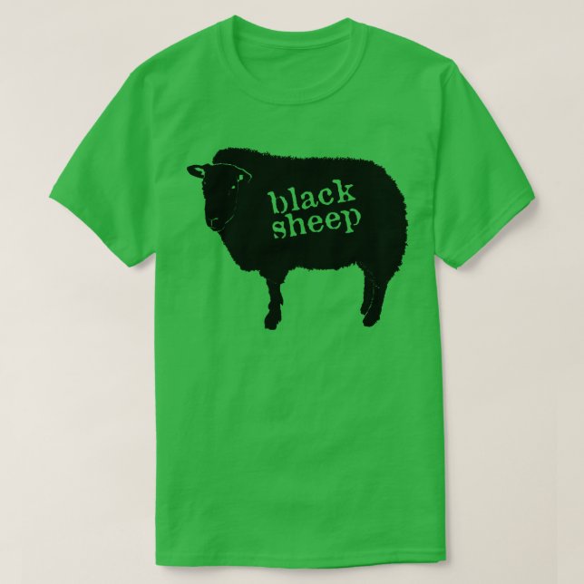 Black Sheep Misfit Outcast Rebel Punk Introvert  T-Shirt (Design Front)