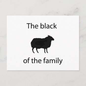 Black Sheep Of The Family Postcard by yackerscreations at Zazzle