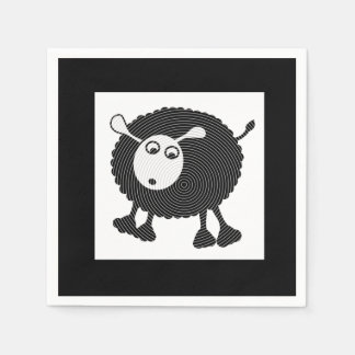 Black Sheep Paper Napkins-Set of 50 Napkins