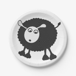 Black Sheep Paper Plate-$1.50/plate Plates