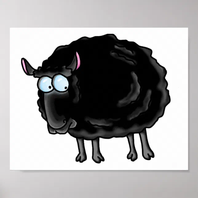 Black sheep poster | Zazzle