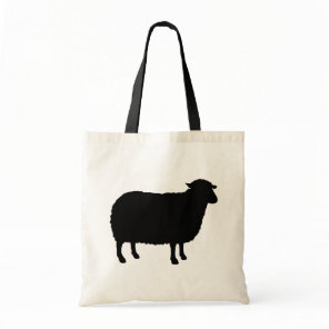 Black Sheep Silhouette Tote Bag