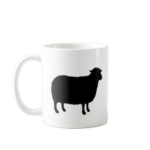 Black Sheep Silhouettes Coffee Mug
