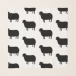 Black Sheep Silhouettes Pattern Scarf<br><div class="desc">Black Sheep Silhouettes</div>
