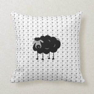Black Sheep Throw Pillow