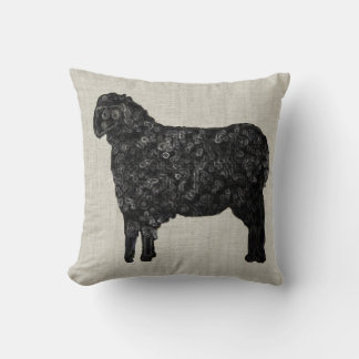 Black Sheep Throw Pillow
