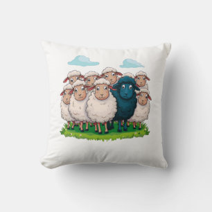 Black Sheep Throw Pillow
