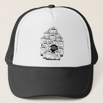 Black Sheep Trucker Hat by escapefromreality at Zazzle