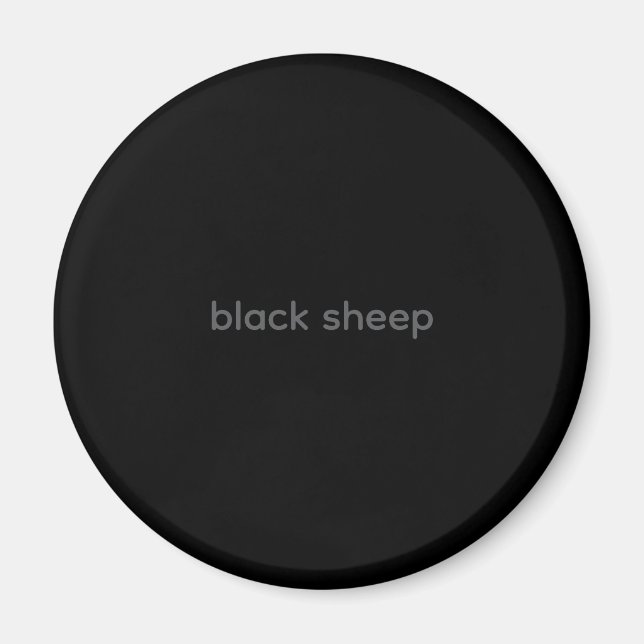 Black Sheep - Typography Magnet (Front)
