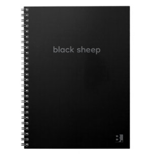 Black Sheep - Typography Notebook