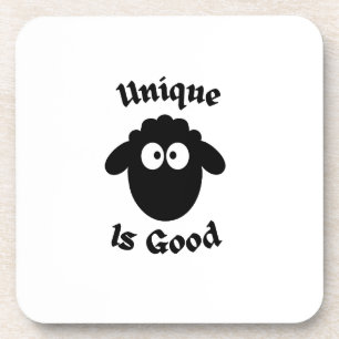 Black sheep: Unique is good Beverage Coaster