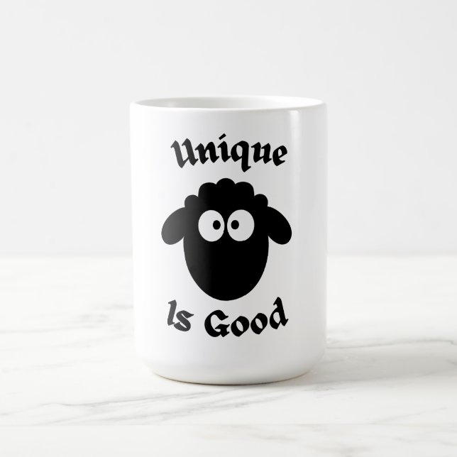 Black sheep: Unique is good Coffee Mug (Center)
