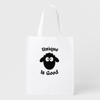 Black sheep: Unique is good Grocery Bag
