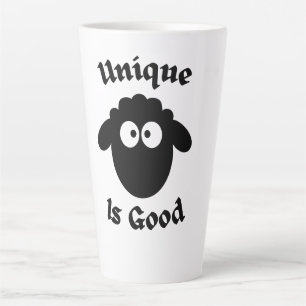 Black sheep: Unique is good Latte Mug